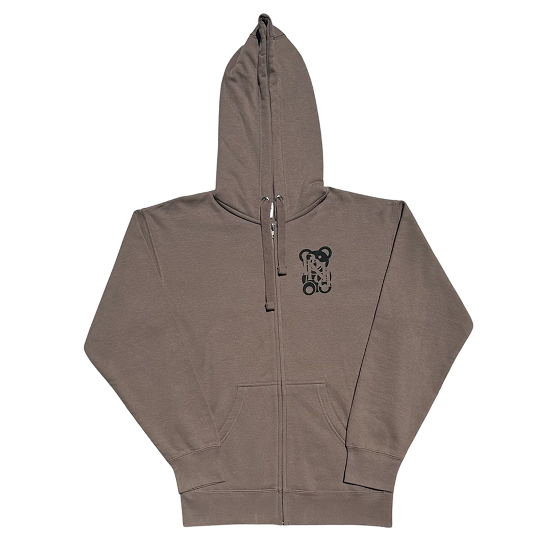 Mocha zip up hoodie sale